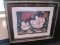 Still Life Magnolia Print by Artist Sibley in Dark Stain Frame Gilded Rope Trim