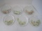 6 Porcelain Hand Painted Plates Each a Different Flower Roses, Daisies, Mums, Etc.