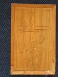 Carved Wooden Nativity Wall Plaque