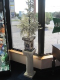 Grecian Plaster Style Column Plant/Display Stand