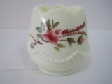 Antique Heisey Uranium Vaseline Custard Glass Toothpick Holder