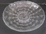 Indiana Glass Pressed Glass Constellation Center Grape Pattern Shallow Console Bowl