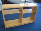 Oak Finish Bookcase w/ Adjustable Shelves