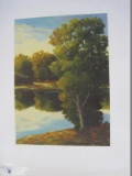 Woodland & Pond Landscape Original Acrylic Artist Signed