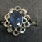 Silver Sapphire Ring Approx. 2.4g