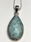 Silver Larimar Pendant Necklace Approx. 7g