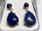 Silver Lapis Lazuli Earrings Approx. 8g