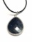 Silver Lapis Lazuli Pendant on Cord Necklace Approx. 5g