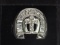 Heavy Sterling Silver Cubic Zirconia Men's Ring Cross Design