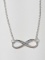 Silver Necklace w/ Infinity Pendant