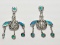 Silver Opalite Earrings 4.6g