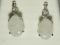Silver Moonstone Approx. 4cts Earrings