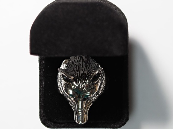 Stainless Steel Wolf Shaped Men's Ring