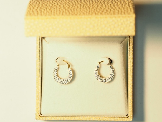 10kt CZ Earrings