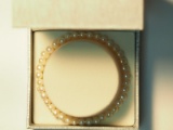 F.W. Pearl Flexible Size Bracelet