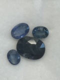 4 Genuine Sapphires Approx. 3cts