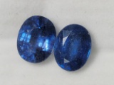 2 Blue Sapphires Approx. 6ct