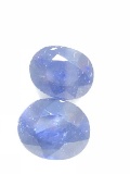 2 Enhanced Blue Sapphires Approx. 6ct