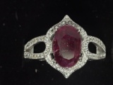 Silver Ruby Ring PICTURE NEEDED