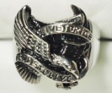 Stainless Steel Eagle Shaped Men's Ring 