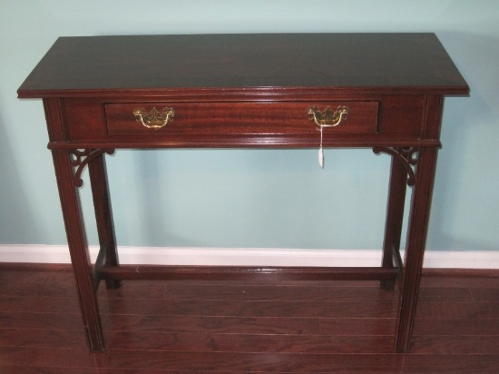 Council Craftsman Furniture Mahogany Chippendale Style Console Table