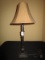 Black Standing Desk Lamp Art-Deco Style Column Design w/ Shade