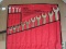 Sunex Tools 14 Piece SAEV-Groove Combination Wrench Set w/ Roll Up Storage Bag