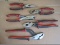 5 Piece - Craftsman Professional Slip Joint Pliers, Needle Nose & Wire Cutters