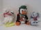 3 Coca-Cola Plush Toys Penguin & 2 Polar Bears