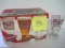 Set - 6 Budweiser Pilsner Beer Glasses 15oz. By Indiana Glass