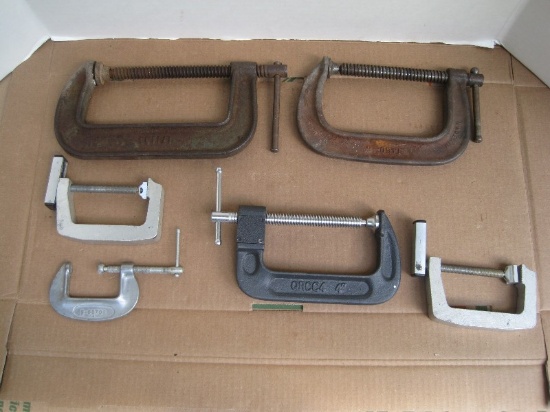 6 C-Clamps 4", 5" & Other Sizes