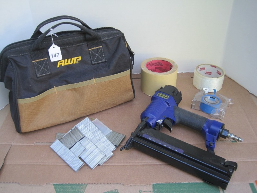Central Pneumatic Air Nailer Stapler W Bah Nails Estate