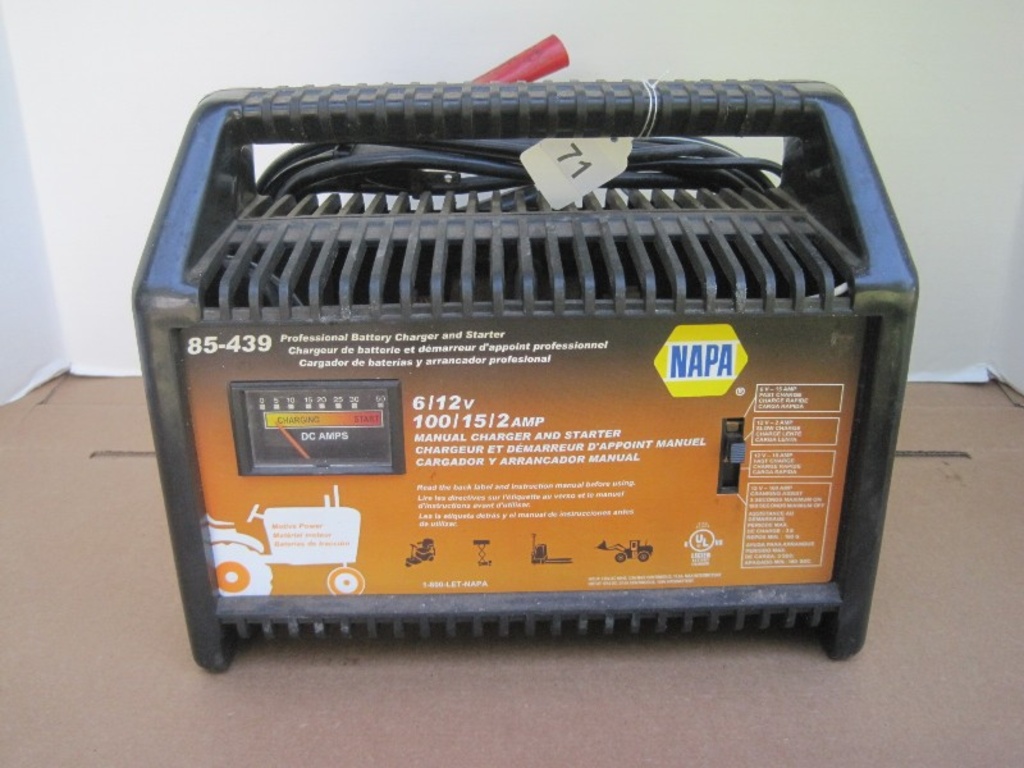 NAPA Professional Battery Charger & Starter 85-439 6/12V 100/15/2 AMP  Manual Charger | Vehicles, Marine & Aviation Cars & Trucks Car & Truck  Parts & Accessories | Online Auctions | Proxibid