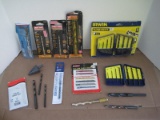 Lot - Drill Bits Irwin Turbomax 7 Piece Craftsman Professional Speed-10k Zirconium Bits, Etc.