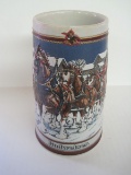 Budweiser 1918 Collector's Series Special Edition Stein Depicting Hitch on Winter's Evening