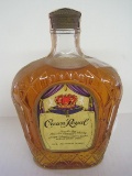 Crown Royal Glass Bottle 750ml Seal Marked 1980