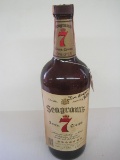 Seagrams Seven Crown American Whiskey Blend Glass 1 Liter Bottle