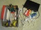 Lot - Misc. Office Supplies Pencils, Markers, 3 Hole Adjustable Paper Punch, Labels, Etc.