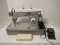 Morse Portable Sewing Machine Zig-Zag Stitch, 3 Fabric Setting & Carrier Case