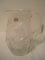 World's Finest Imperlux Hand Cut Crystal Pitcher Hobstar Pattern w/ Applied Handle