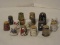 Lot - Porcelain, Wood & Cloisonné Style Thimbles Floral, Panda Bear, Turtles, Etc.