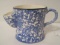 Spongeware Blue/White Shaving Mug