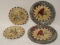 5 Pieces - Lenox Winter Greetings Everyday 3 Cardinal Red Bird Plates