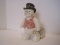 Lenox Classics Porcelain Snowman Pulling Sled w/ Presents