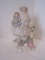 Lenox Porcelain Santa Claus Holding Doll & Lantern Hand Crafted Figurine