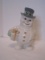 Lenox China Snowman w/ Gift Wearing A Top Hat Hand Crafted Figurine