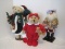 Lot - Chief Santa w/ Basket of Goodies Figure, Plush Santa Bear