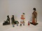 Lot - Ceramic Porcelain & Cloth Asian Figurines & Bookends