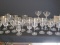 30 Pieces - Crystal Stemware Water Goblets, Iced Tea & Sherbets