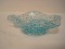 Fenton Blue Opalescent Hobnail Pattern Double Handled Bon-Bon Dish